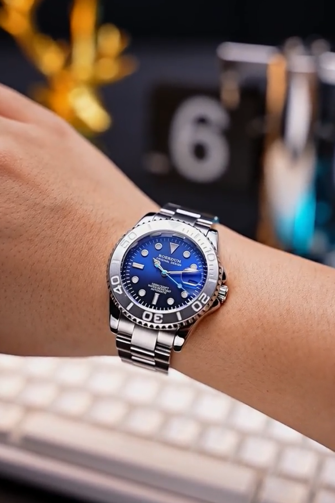 Roerdum Ocean Master Blue Automatic Diver Watch