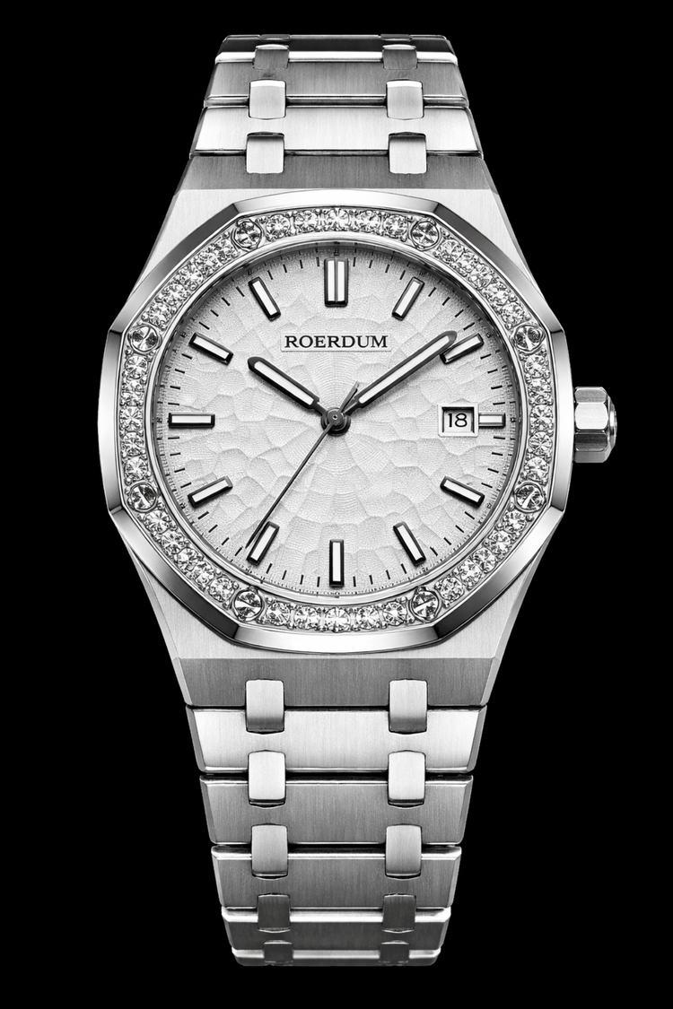 Roerdum Royal Ice Diamond Steel Watch