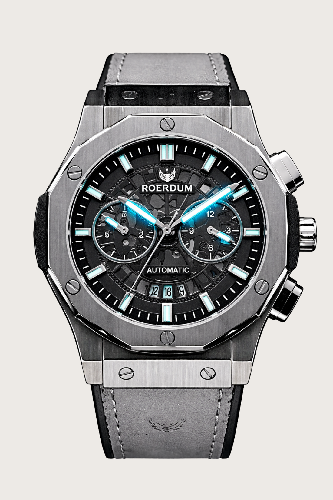 Roerdum Titan Skeleton Automatic Chronograph Watch