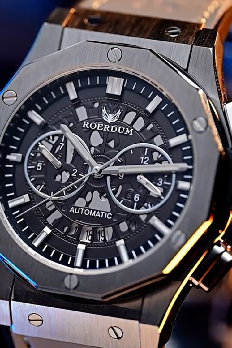 Roerdum Titan Skeleton Automatic Chronograph Watch