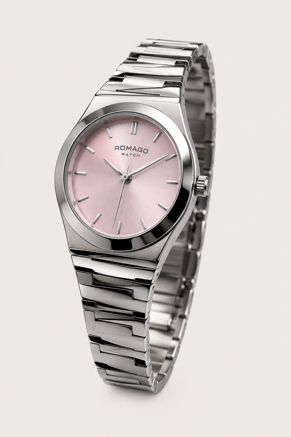 Romago Classic Elegance Silver Blush Watch