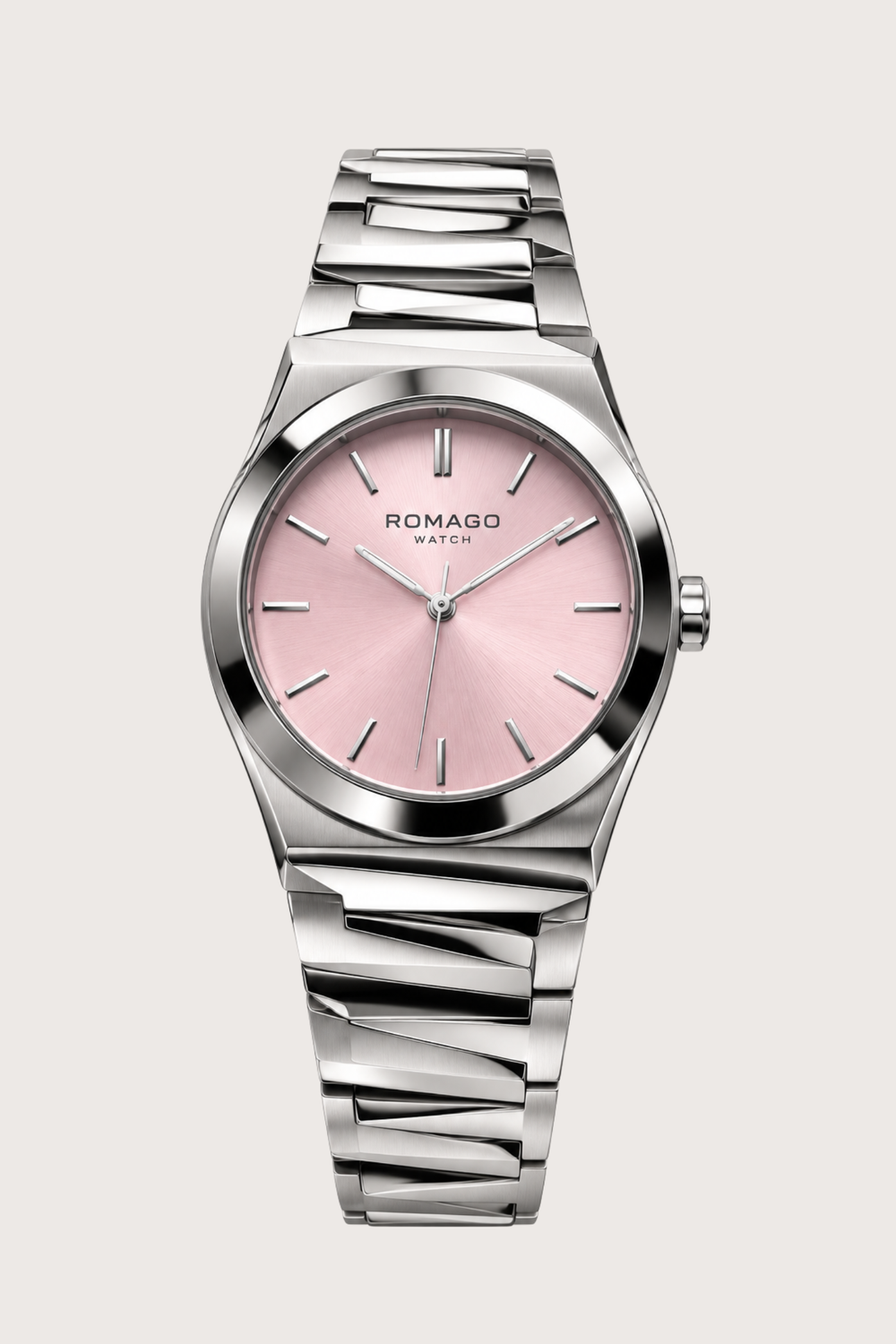 Romago Classic Elegance Silver Blush Watch