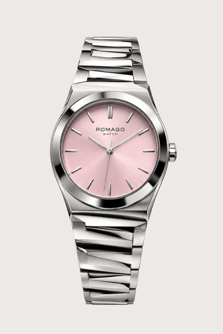 Romago Classic Elegance Silver Blush Watch