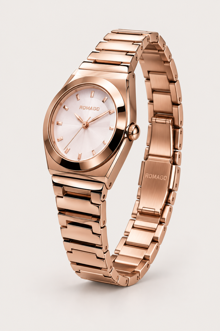 Romago Classic Grace Rose Gold Blush Watch