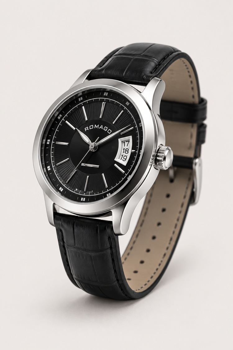 Romago Classic Prestige Noir Dial Automatic Watch