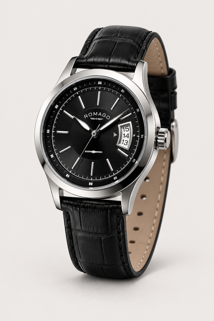 Romago Classic Prestige Noir Dial Automatic Watch