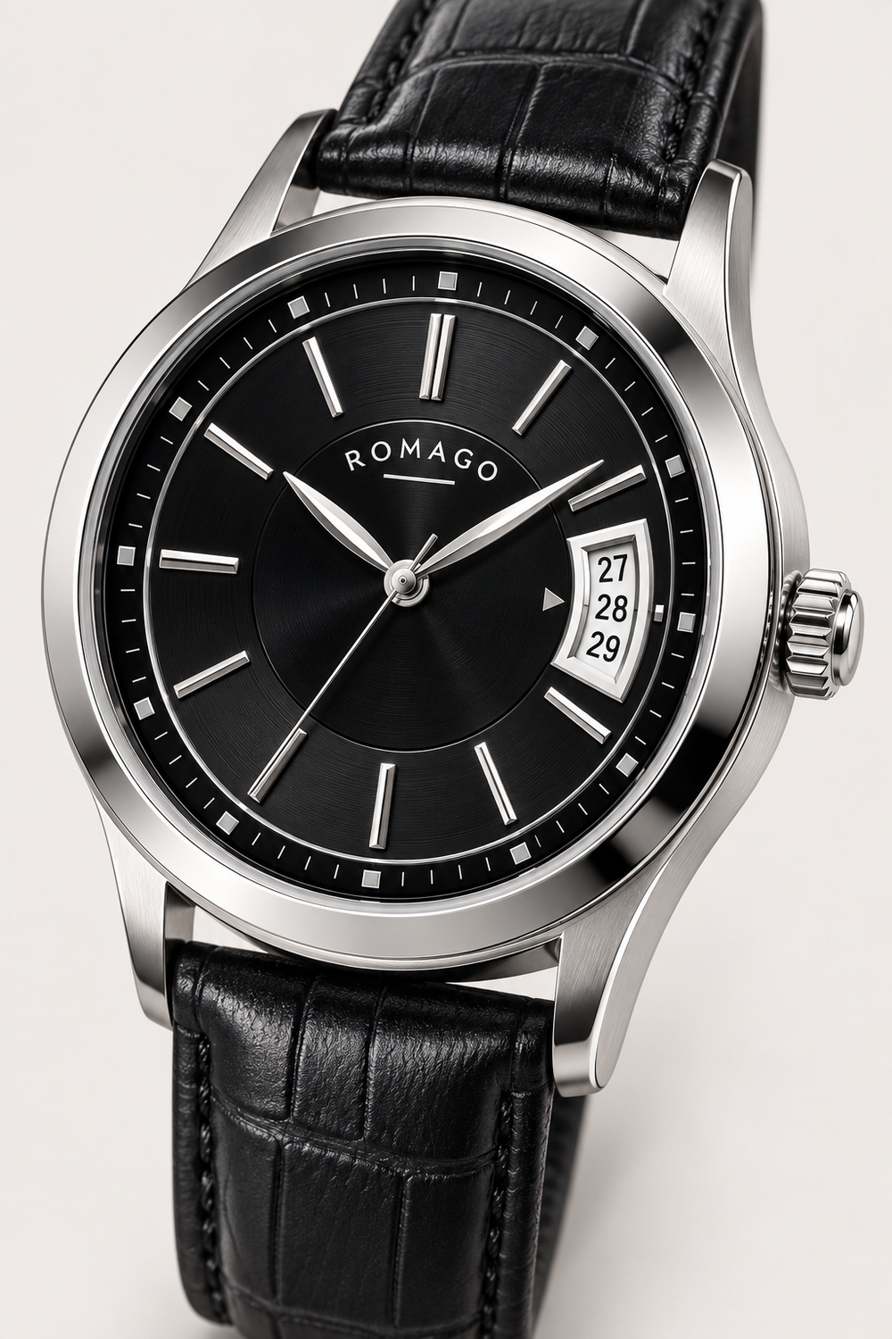 Romago Classic Prestige Noir Dial Automatic Watch