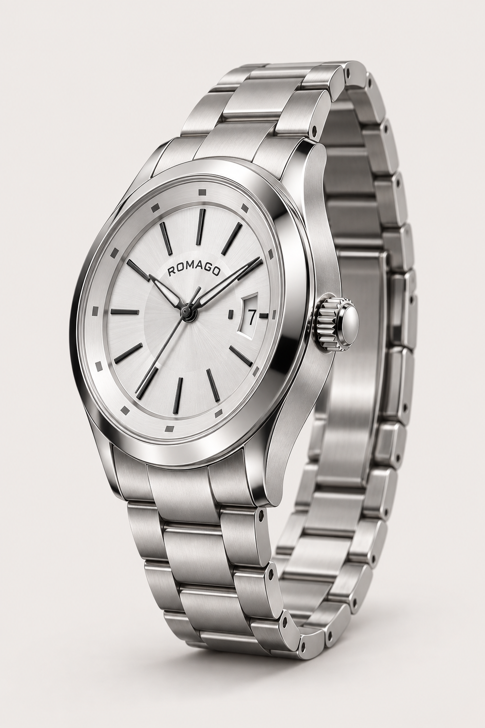 Romago Classic Prestige Silver White Automatic Watch
