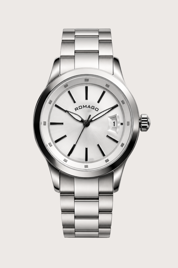 Romago Classic Prestige Silver White Automatic Watch