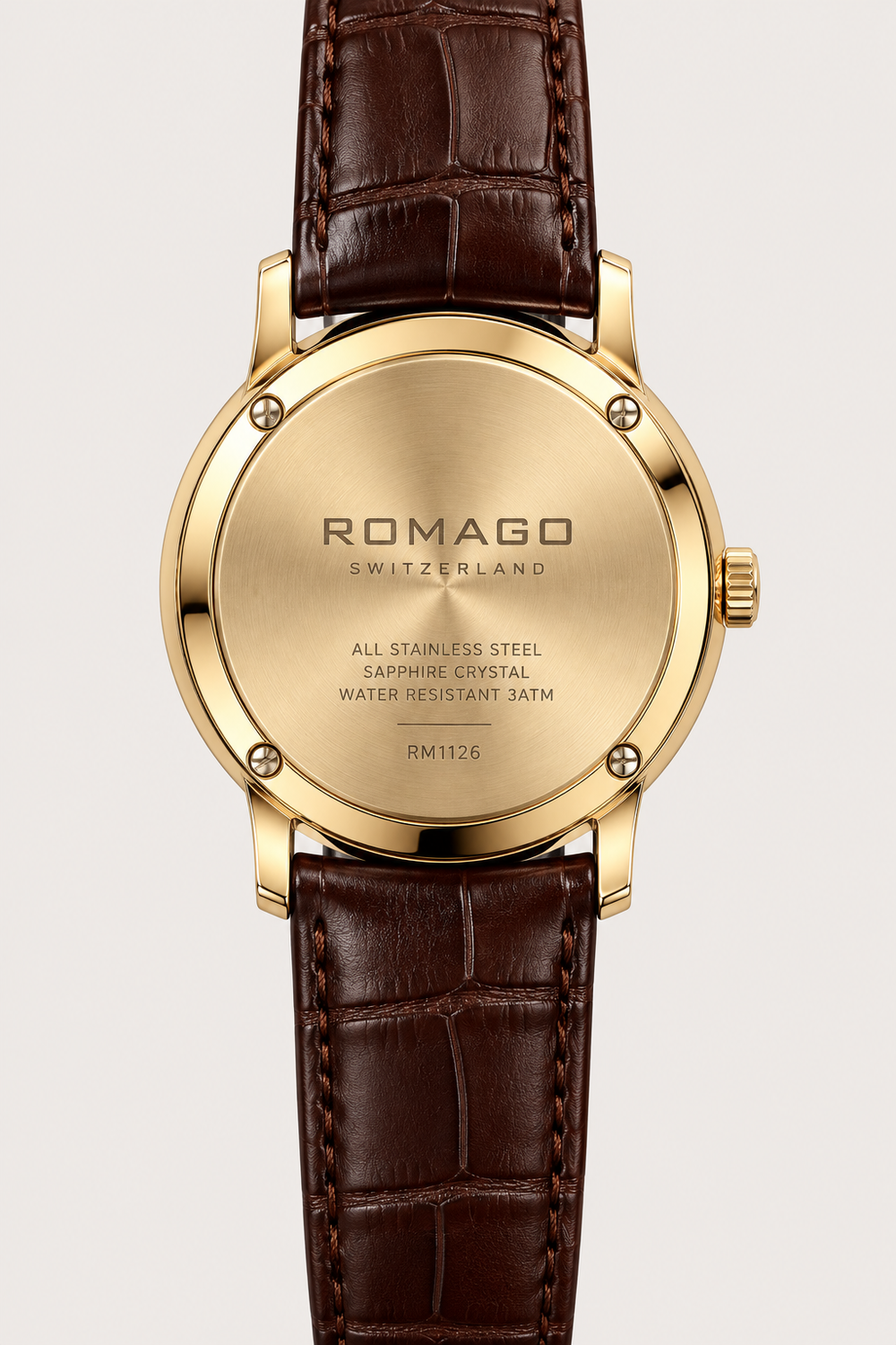 Romago Diamond Halo Emerald Dial Watch