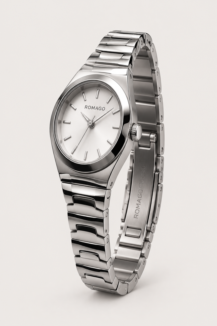 Romago Elegance Silver White Watch