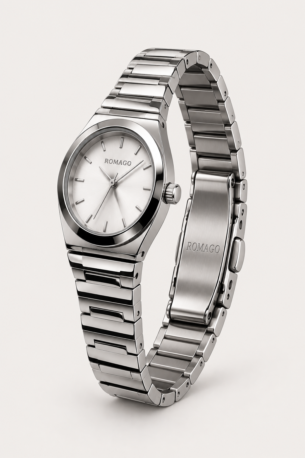 Romago Elegance Silver White Watch