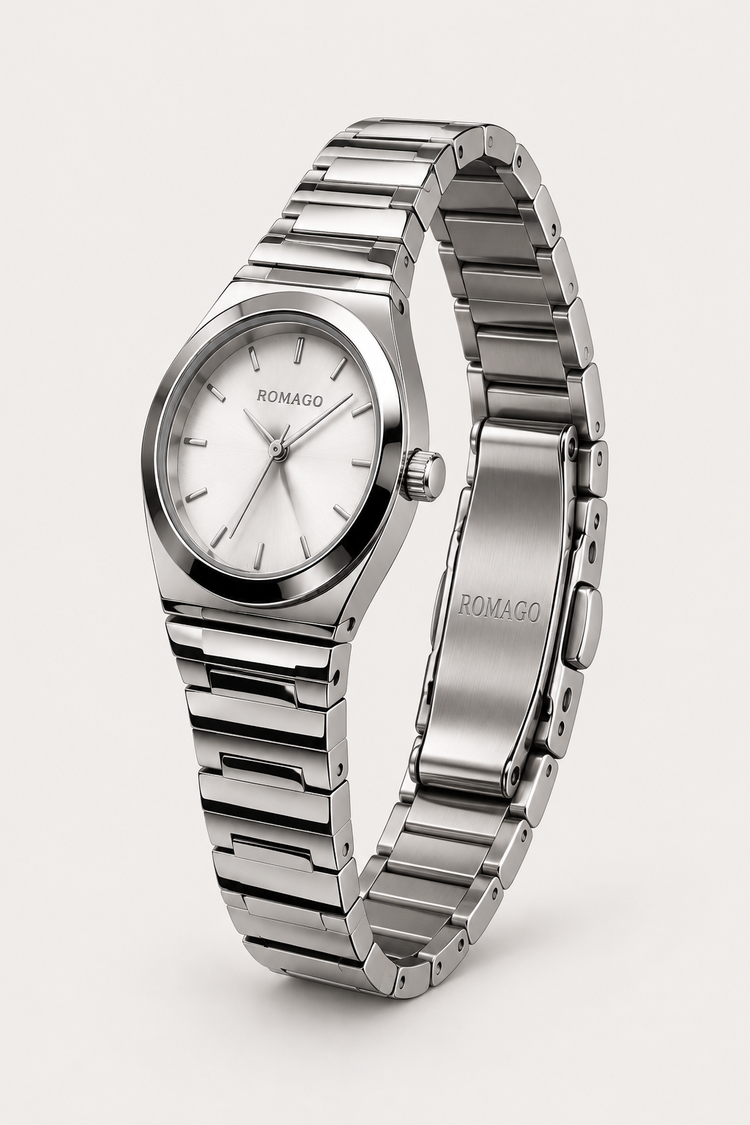 Romago Elegance Silver White Watch