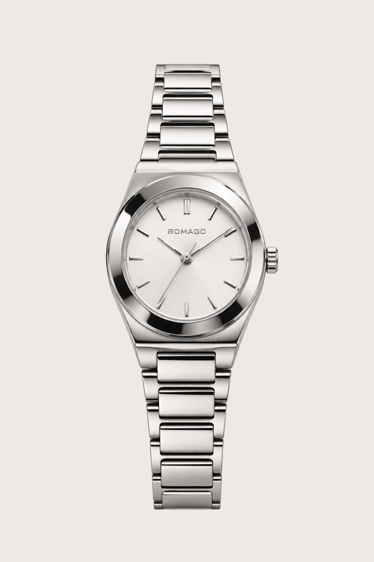 Romago Elegance Silver White Watch