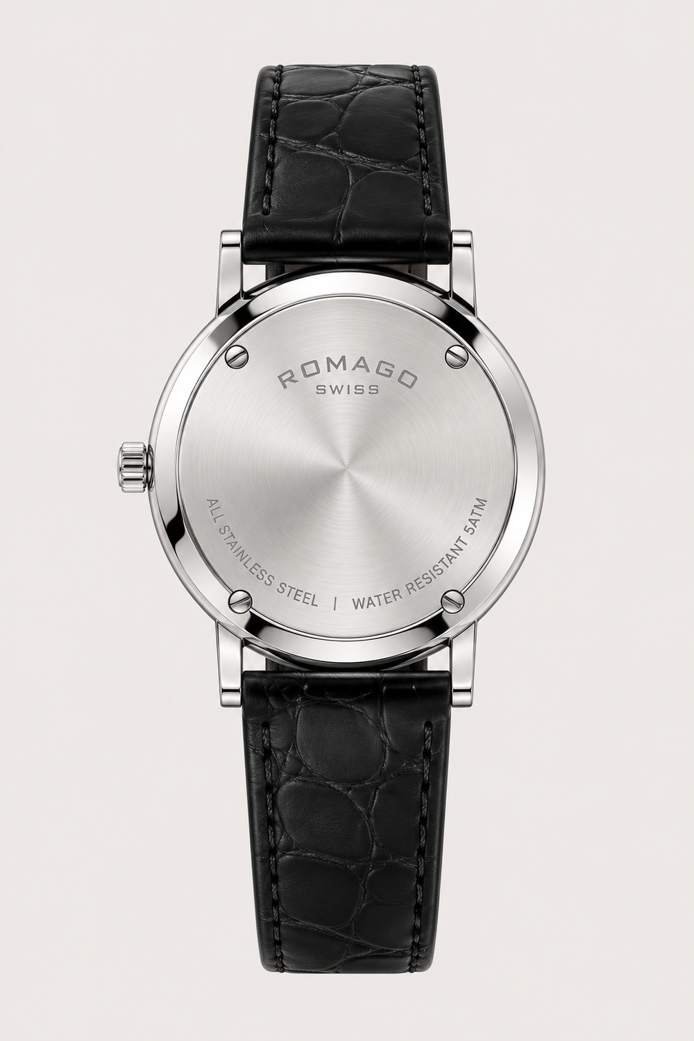 Romago Switzerland Silver Dial Small Seconds Classic Dress Watch