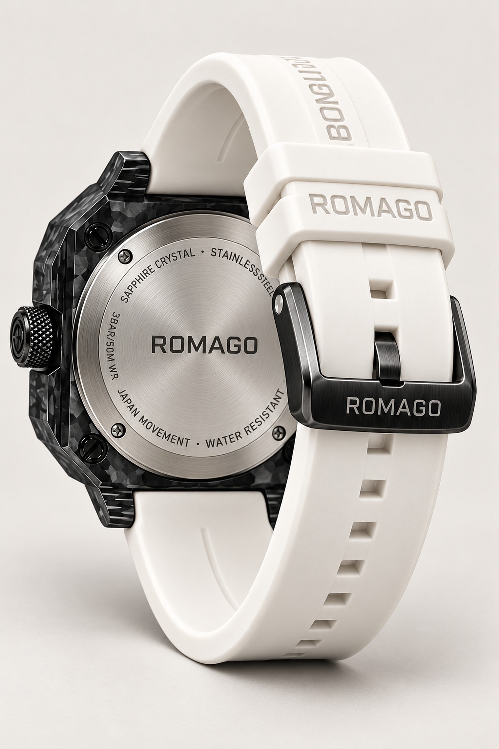 Romago X AKOMA Collaboration Luminous Carbon Fiber Automatic Mechanical Watch