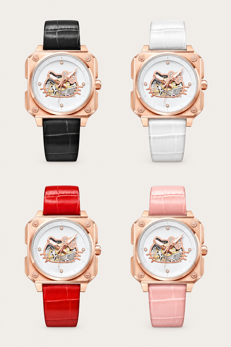 Romago X Hello Kitty Luxury Square Automatic Watch