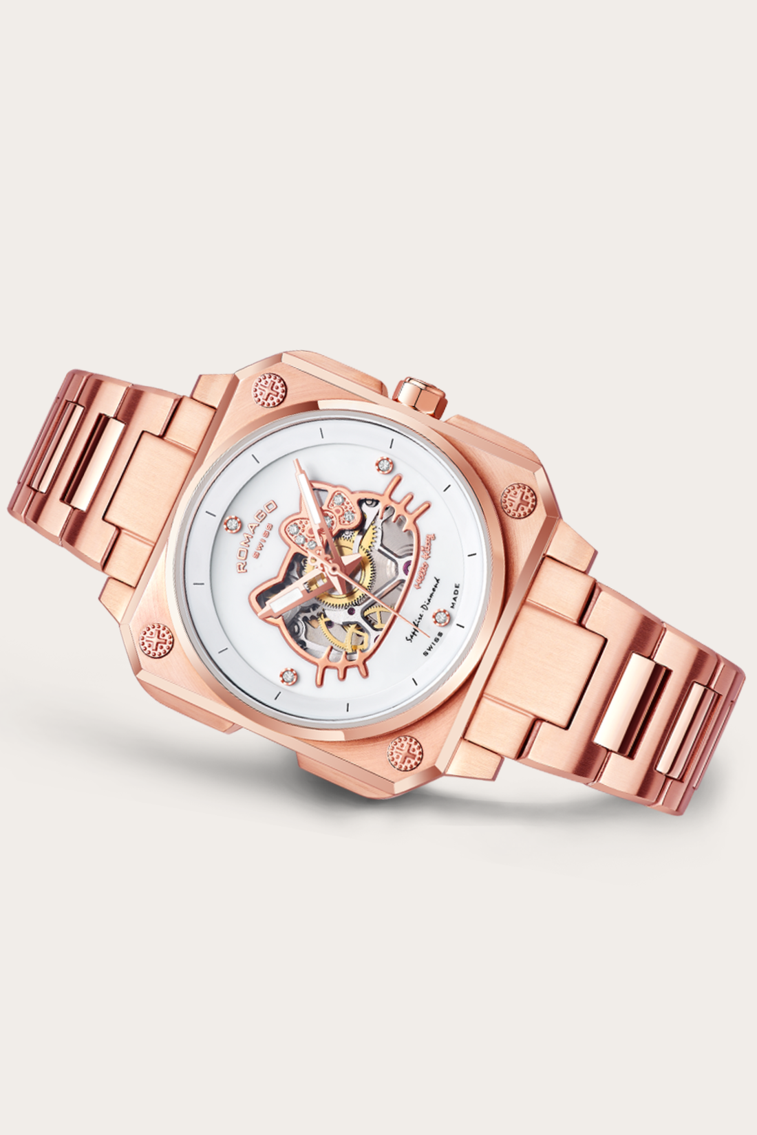 Romago X Hello Kitty Luxury Square Automatic Watch
