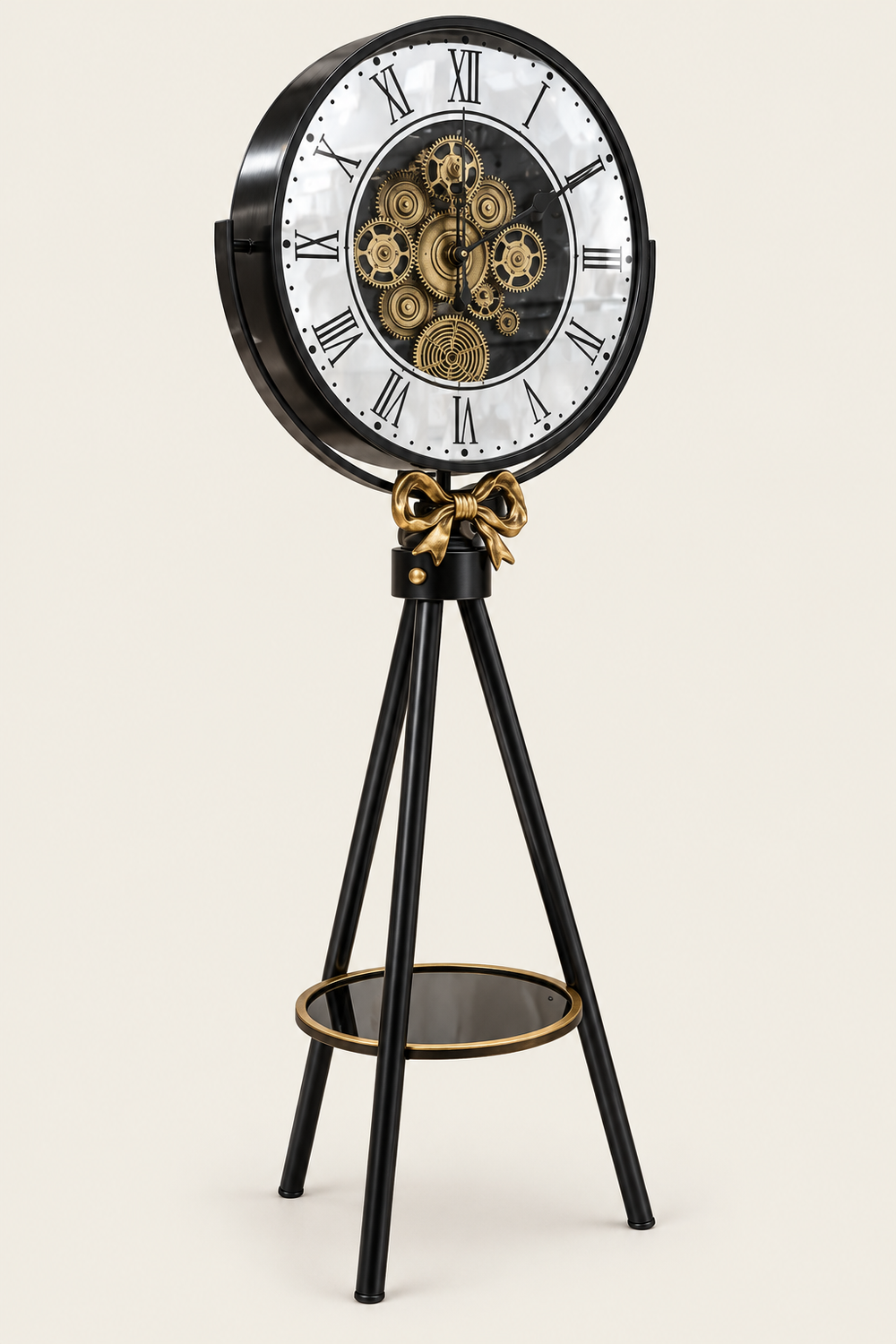 Roman Gearwork Luxury Tripod  Floor Clock