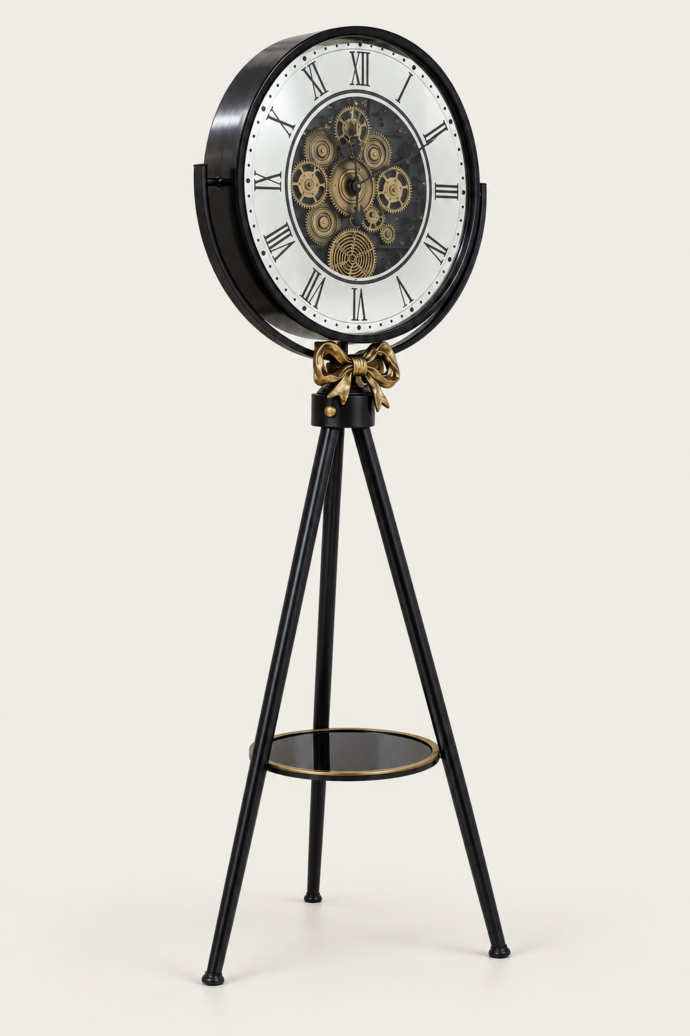 Roman Gearwork Luxury Tripod  Floor Clock