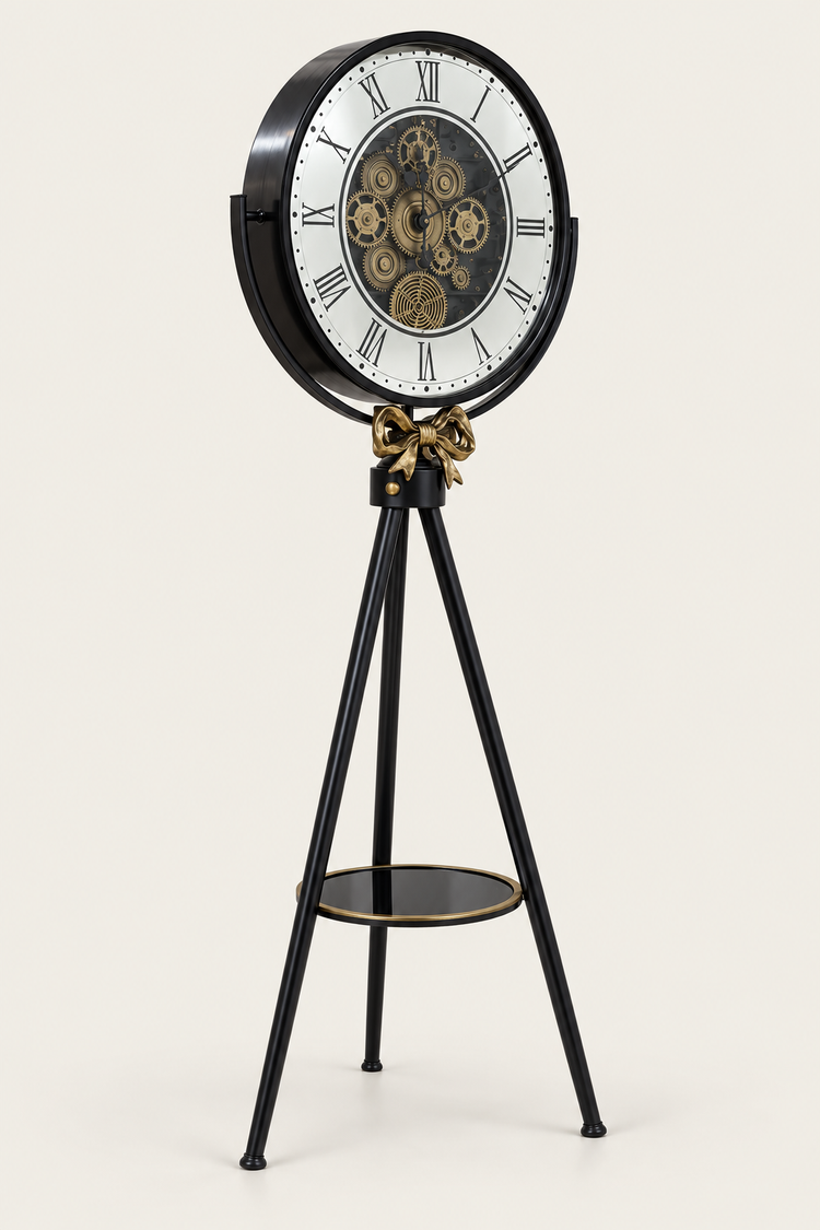 Roman Gearwork Luxury Tripod  Floor Clock