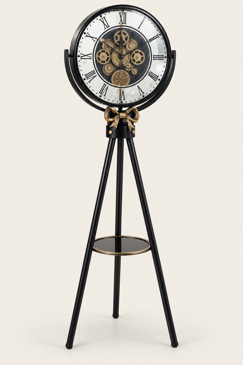 Roman Gearwork Luxury Tripod  Floor Clock