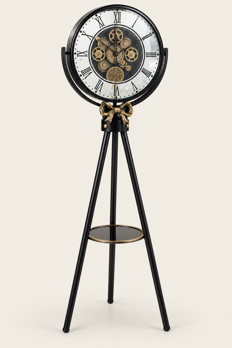 Roman Gearwork Luxury Tripod  Floor Clock