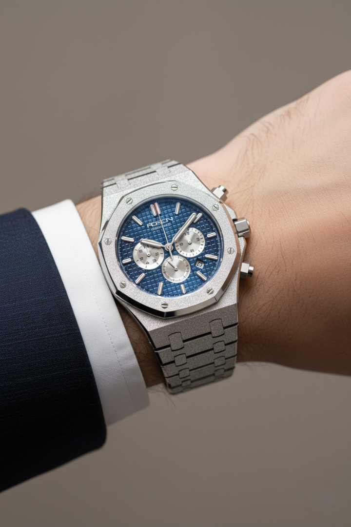 Rosdn G2221 PANTONE 647 C – Light Blue Automatic Mechanical Watch - (ZIVPERDSLVBLU0098)