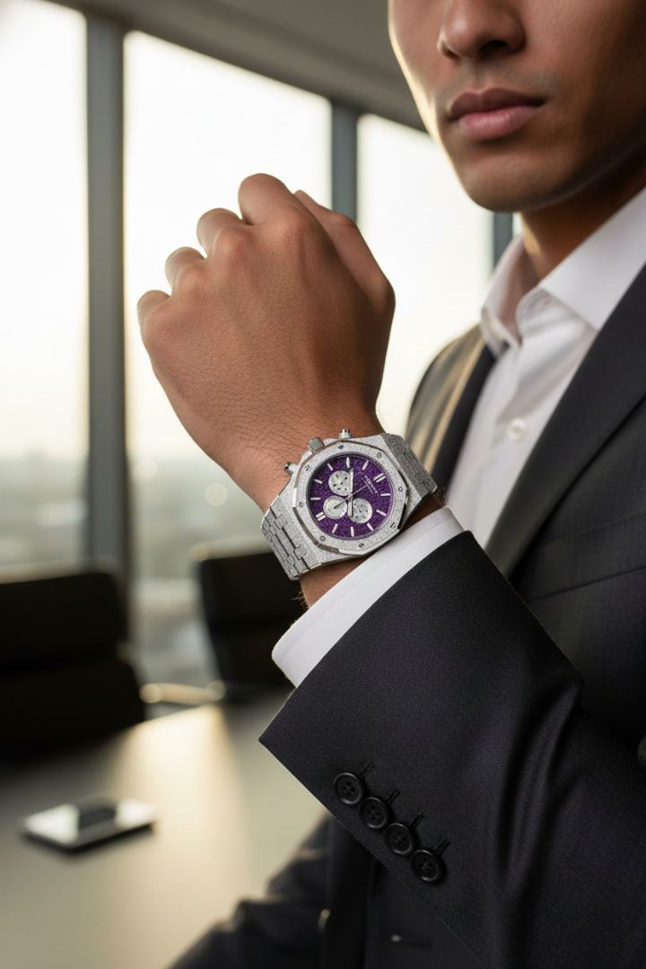 Rosdn G2221 PANTONE 647 C – Purple Automatic Mechanical Watch