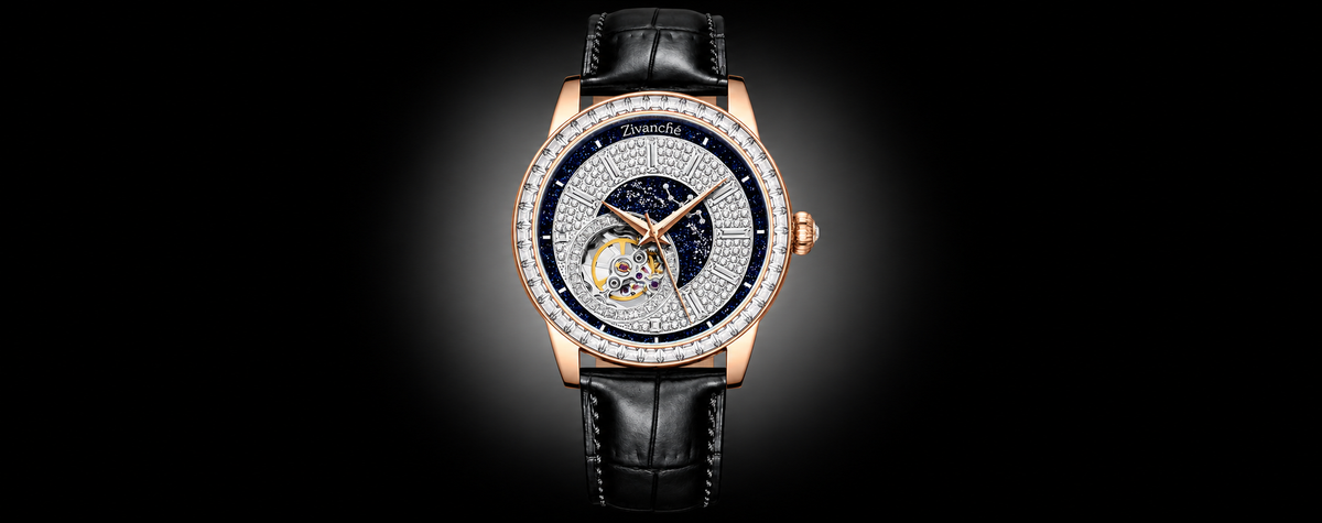 The Eye Of Power | Black Golden Automatic Watch | - (ZIVROEOPGLDBLK0019)