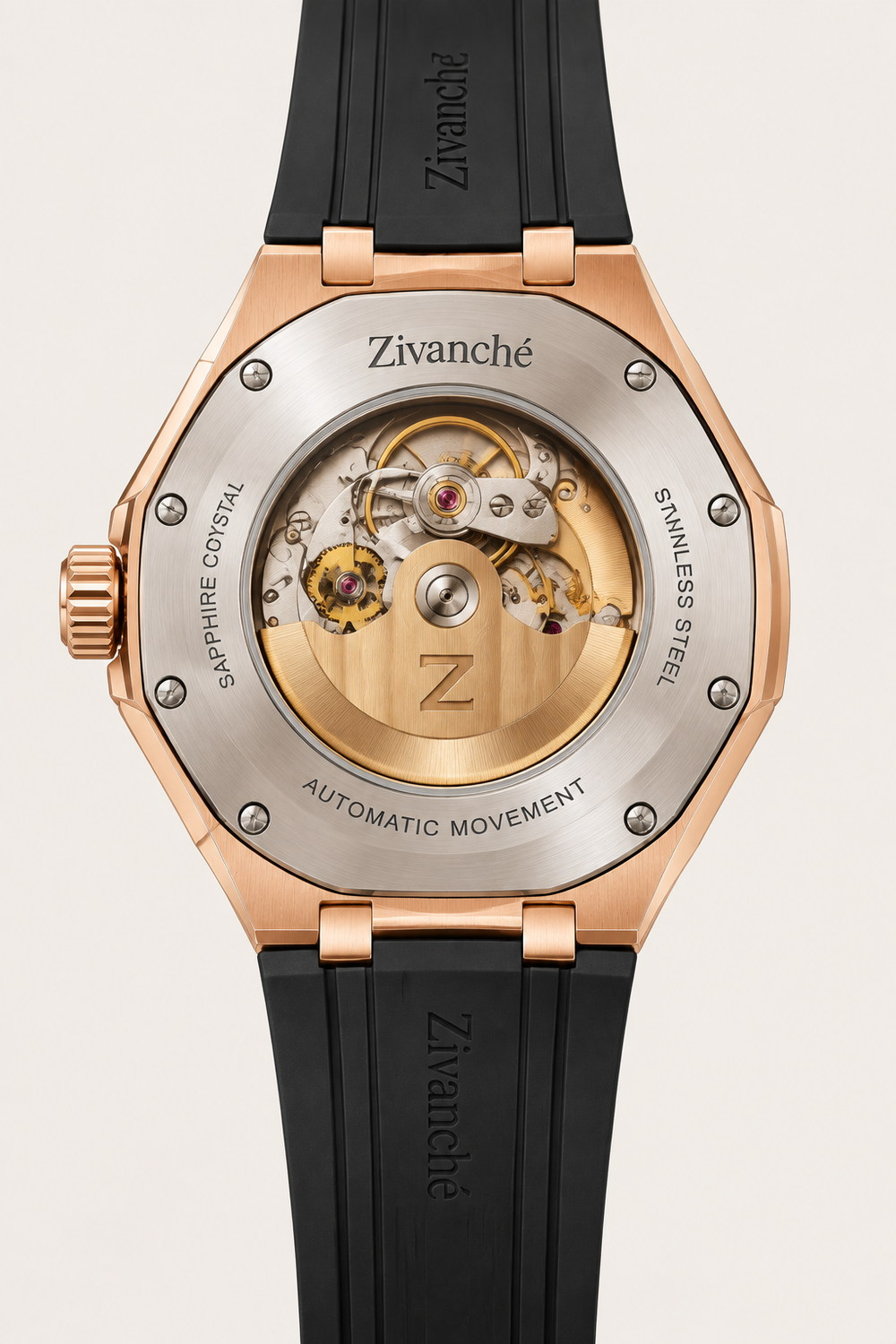Rosegold Stardust Crystal Elegance Sapphire Watch