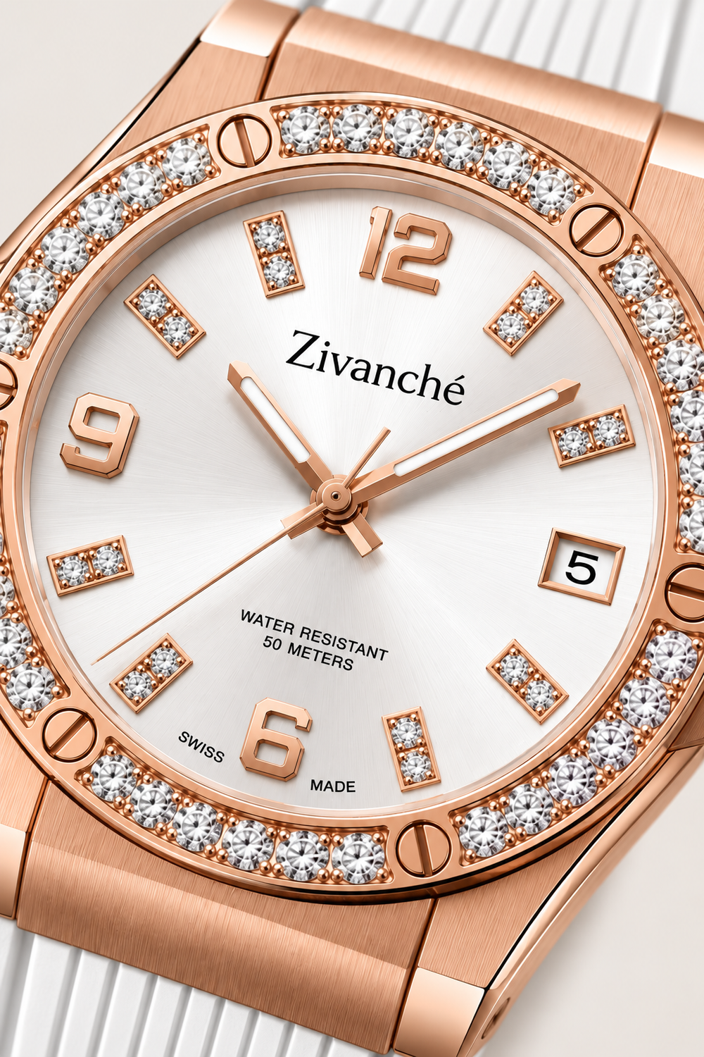 Rosegold Stardust Crystal Elegance Sapphire Watch