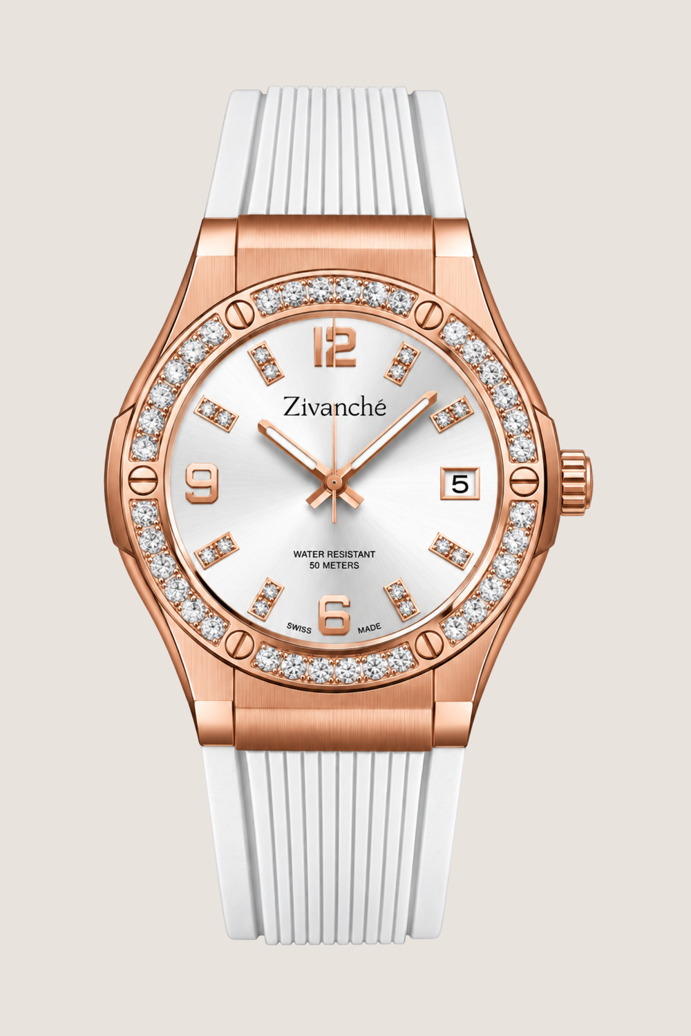 Rosegold Stardust Crystal Elegance Sapphire Watch