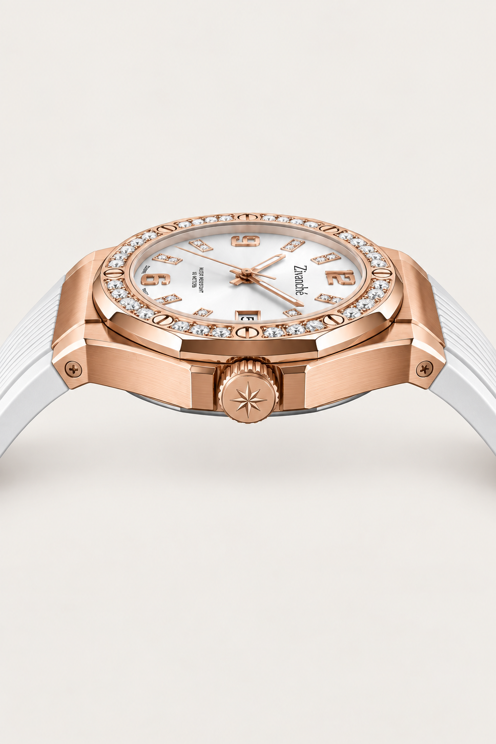 Rosegold Stardust Crystal Elegance Sapphire Watch