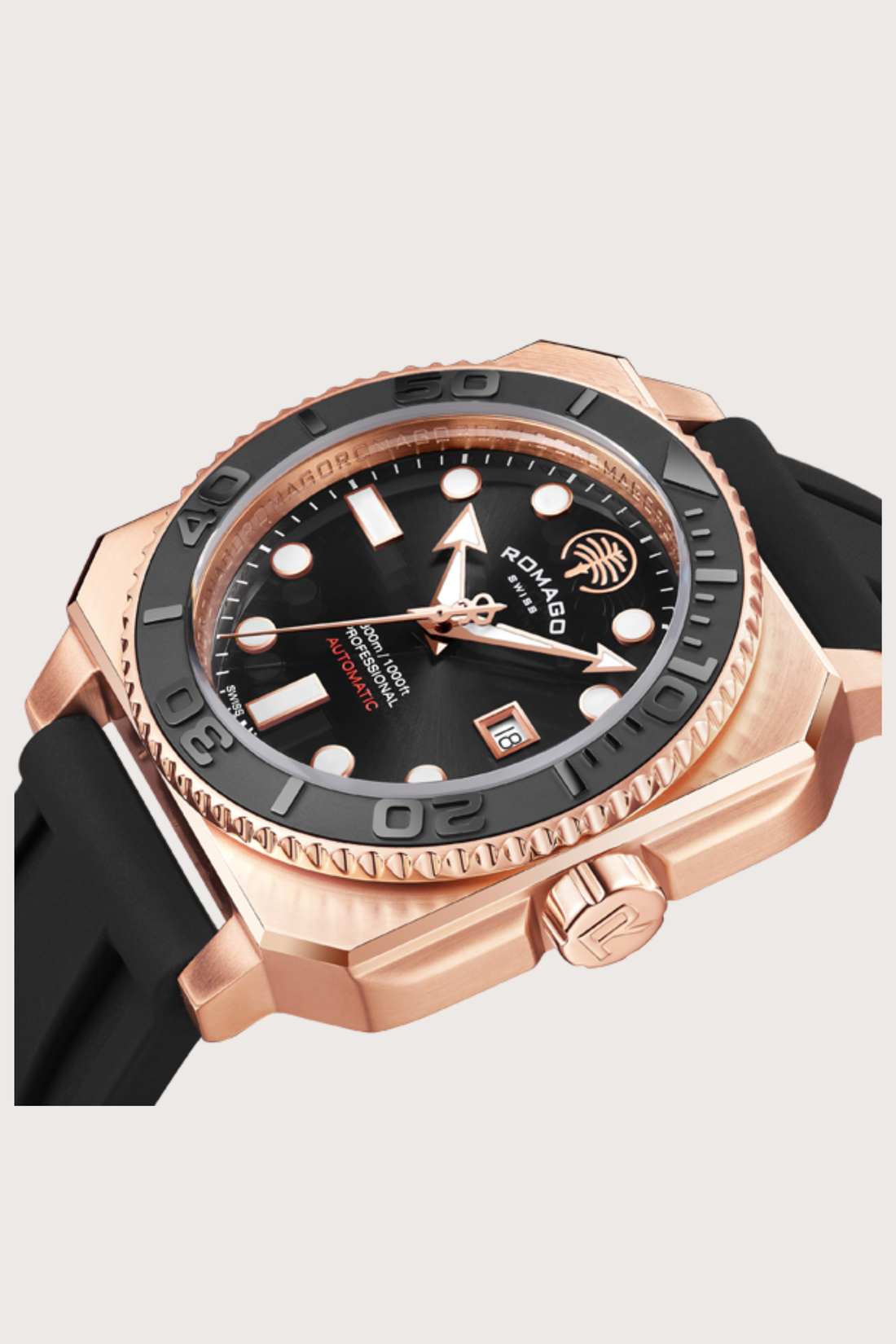 Romago Proaquanaut Rosegold Automatic Watch