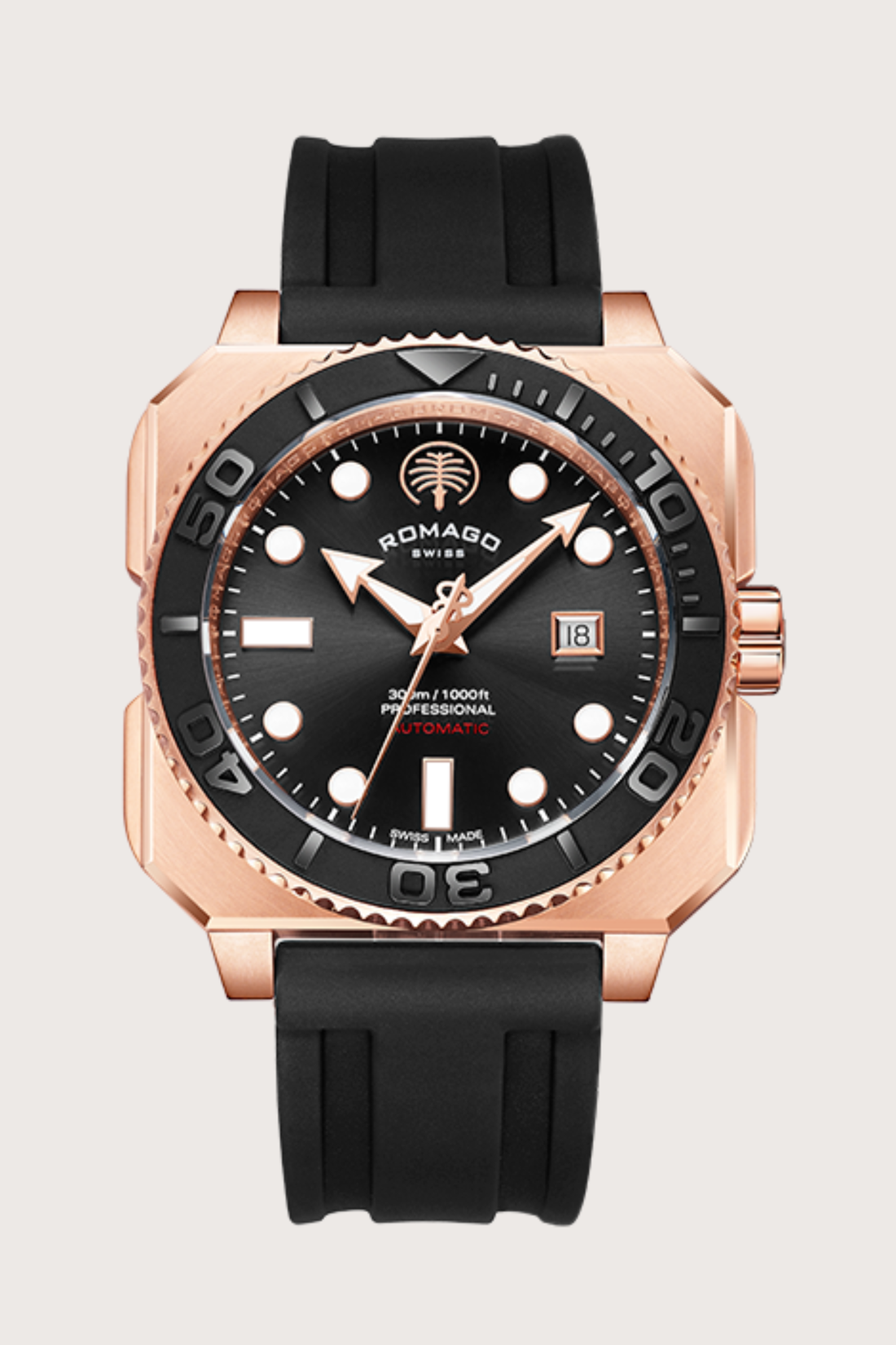 Romago Proaquanaut Rosegold Automatic Watch