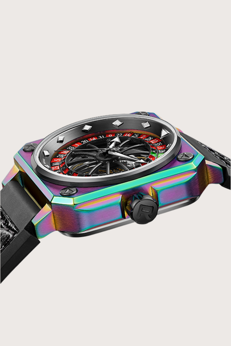 Roulette Master Casino Multicolor Automatic Watch