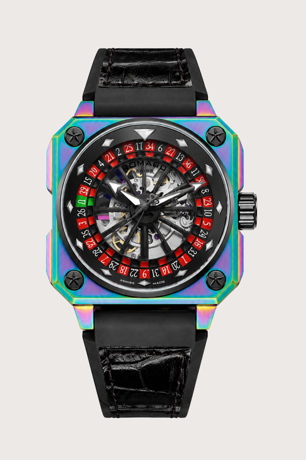 Roulette Master Casino Multicolor Automatic Watch
