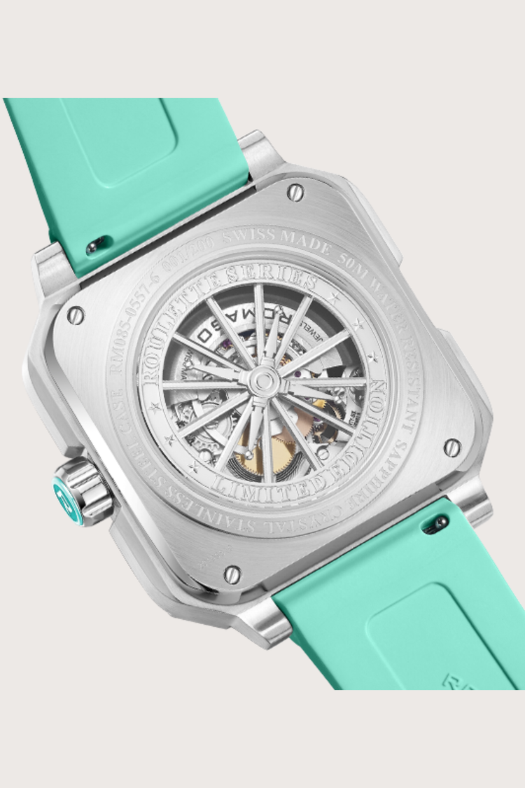 Roulette Master Casino Robin Egg Blue Automatic Watch