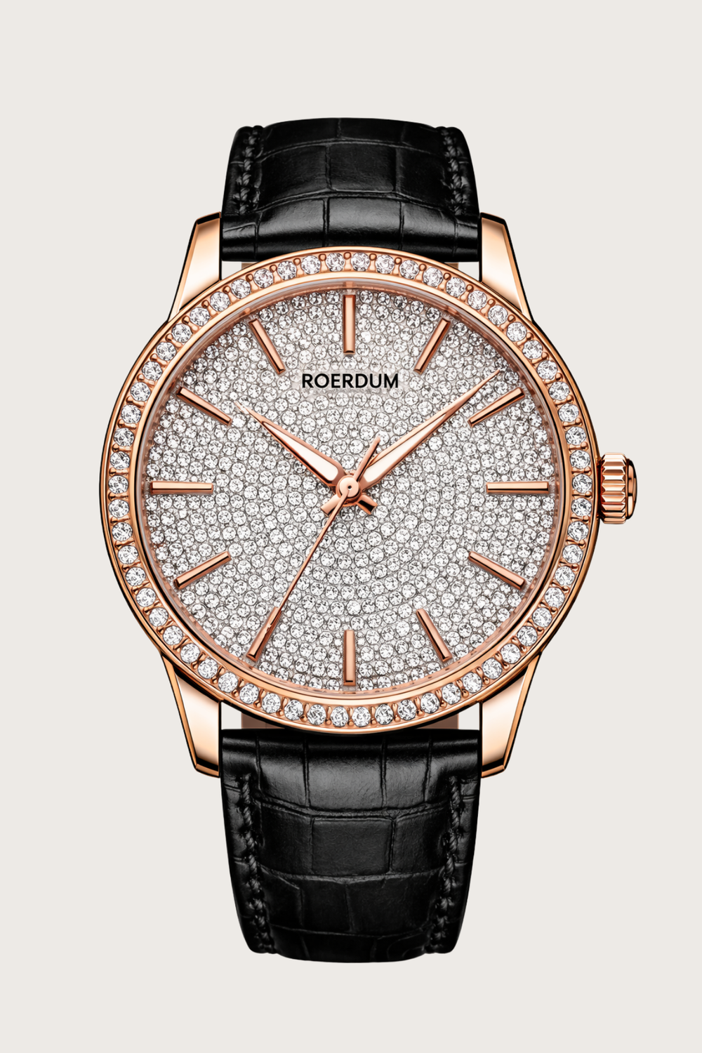 Royal Aura Diamond Dial Rose Gold Watch