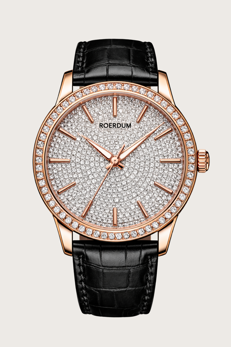 Royal Aura Diamond Dial Rose Gold Watch