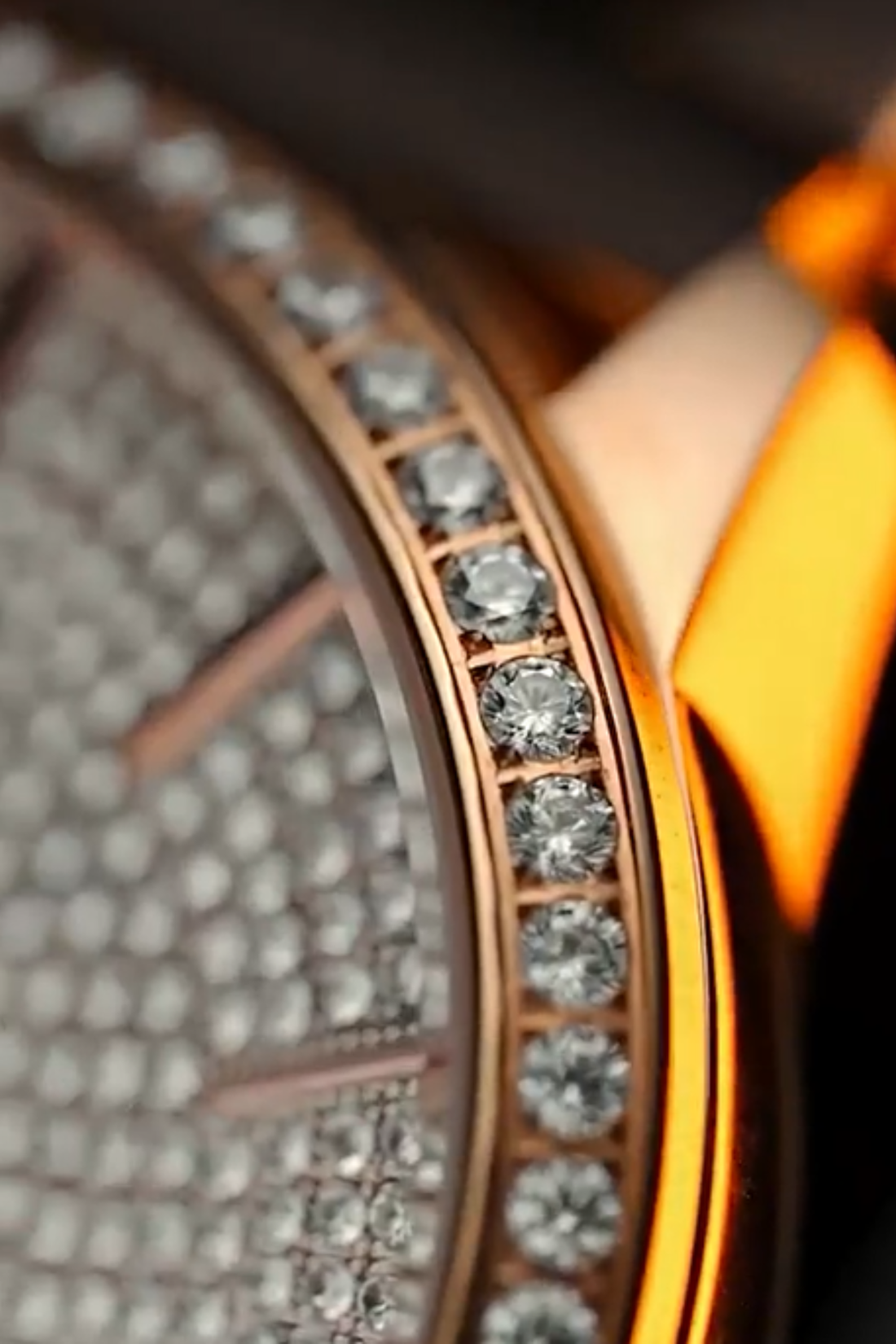 Royal Aura Diamond Dial Rose Gold Watch