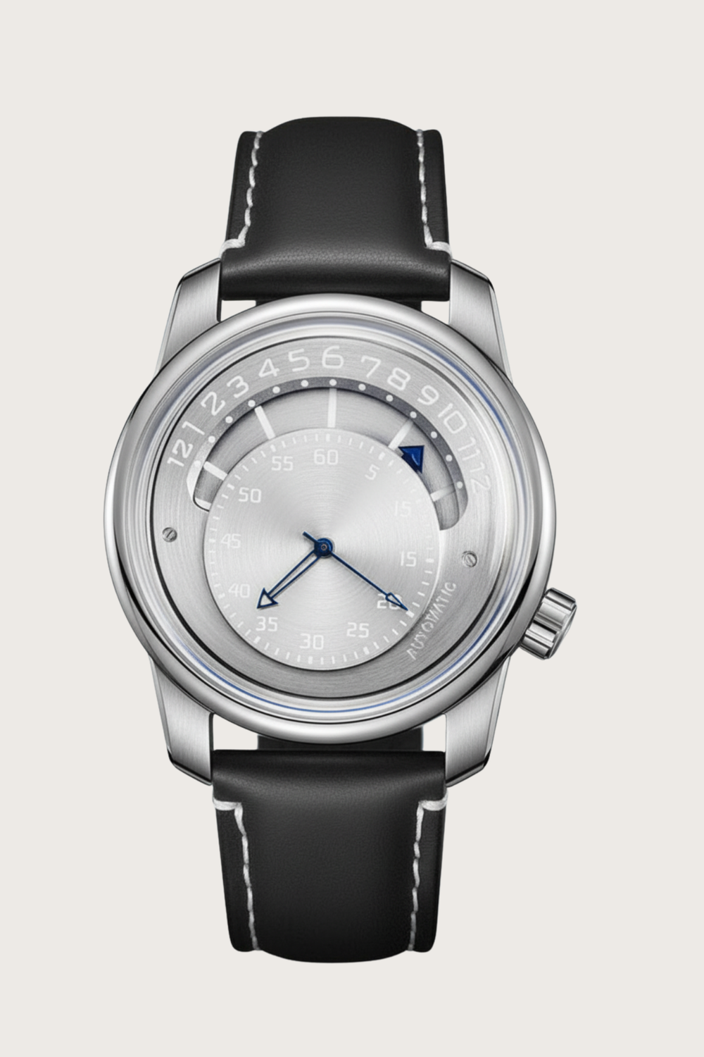 Retrograde Silver Hour Classic Mechanical Watch