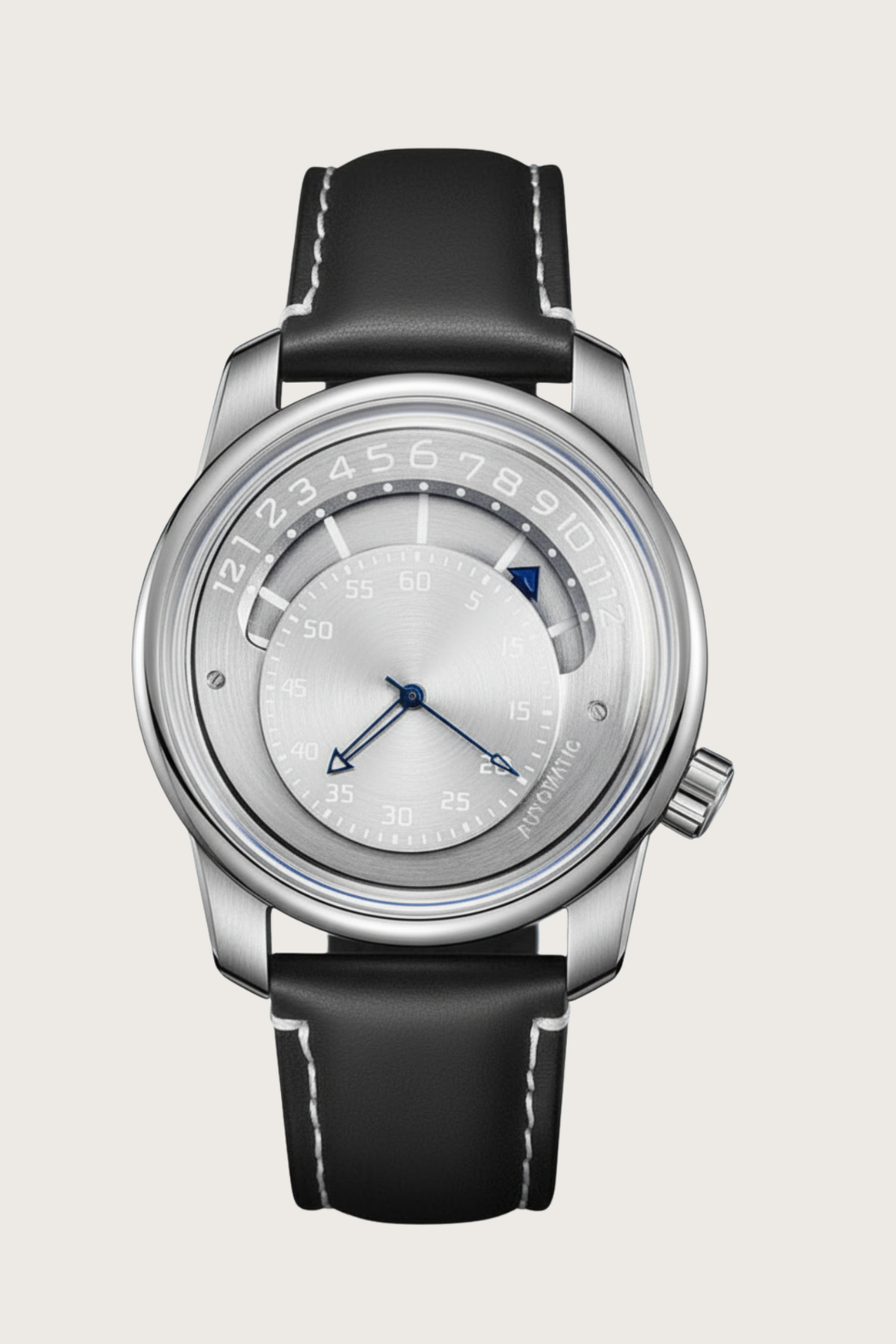 Retrograde Silver Hour Classic Mechanical Watch