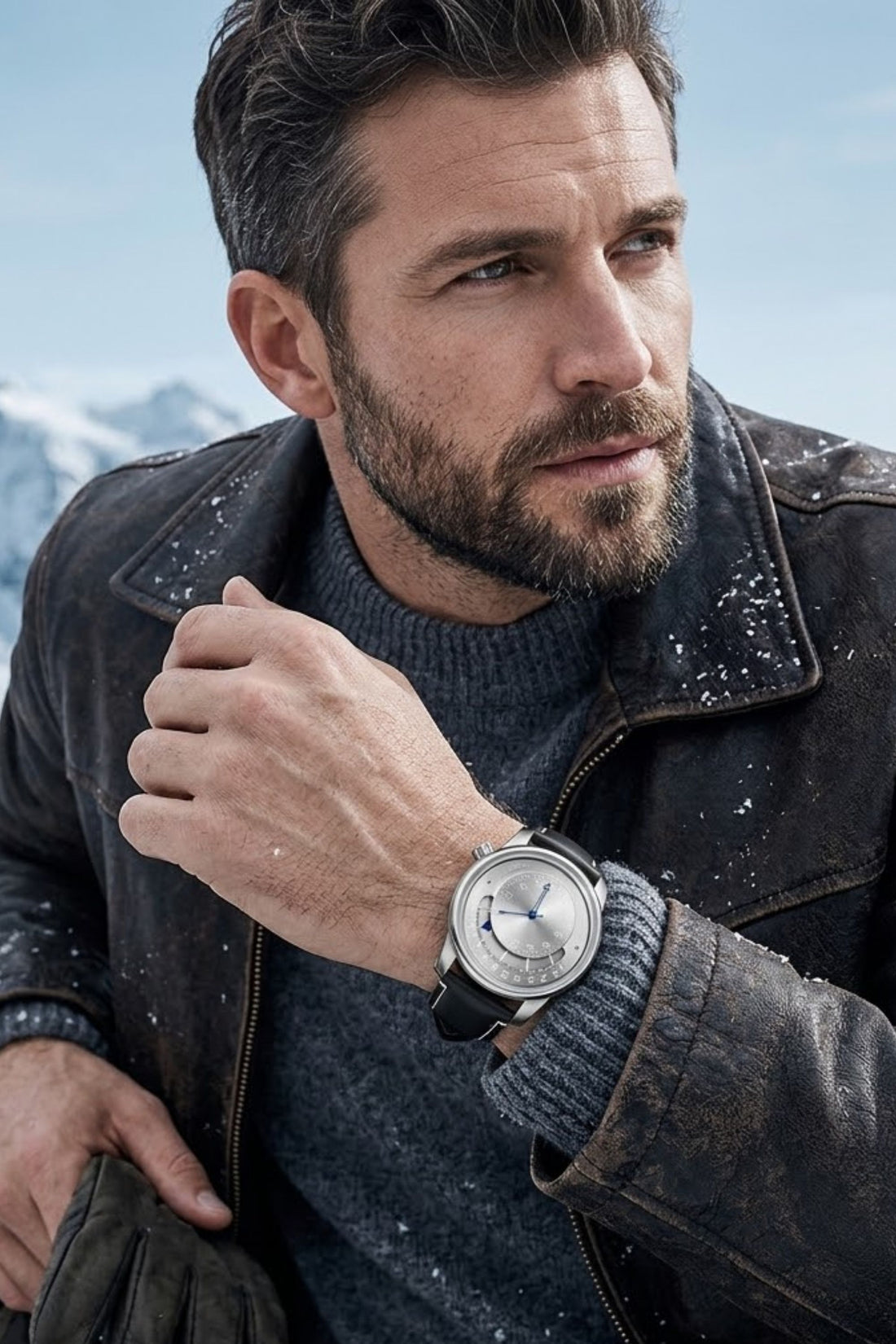 Retrograde Silver Hour Classic Mechanical Watch