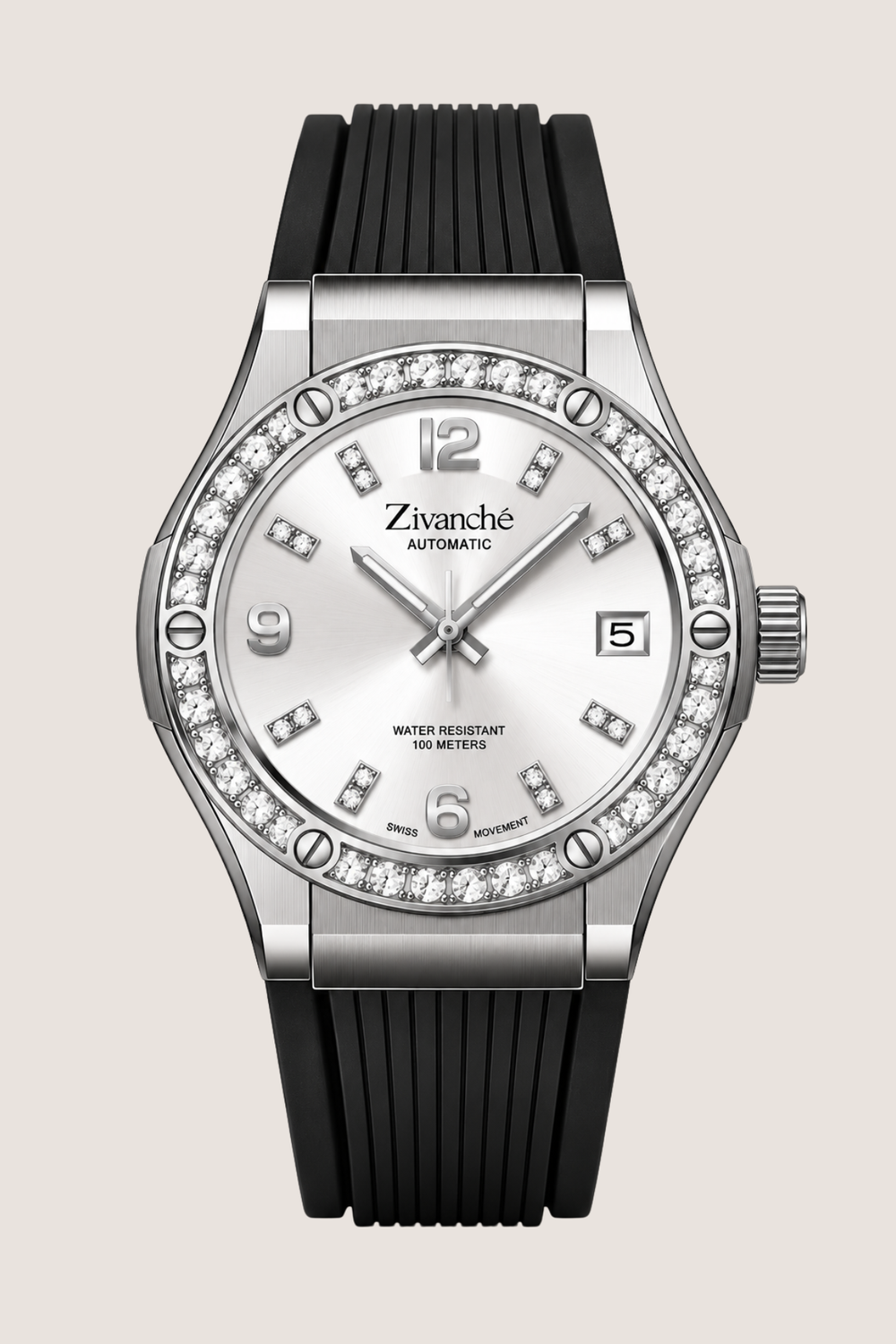 Silver Stardust Crystal Elegance Sapphire Watch