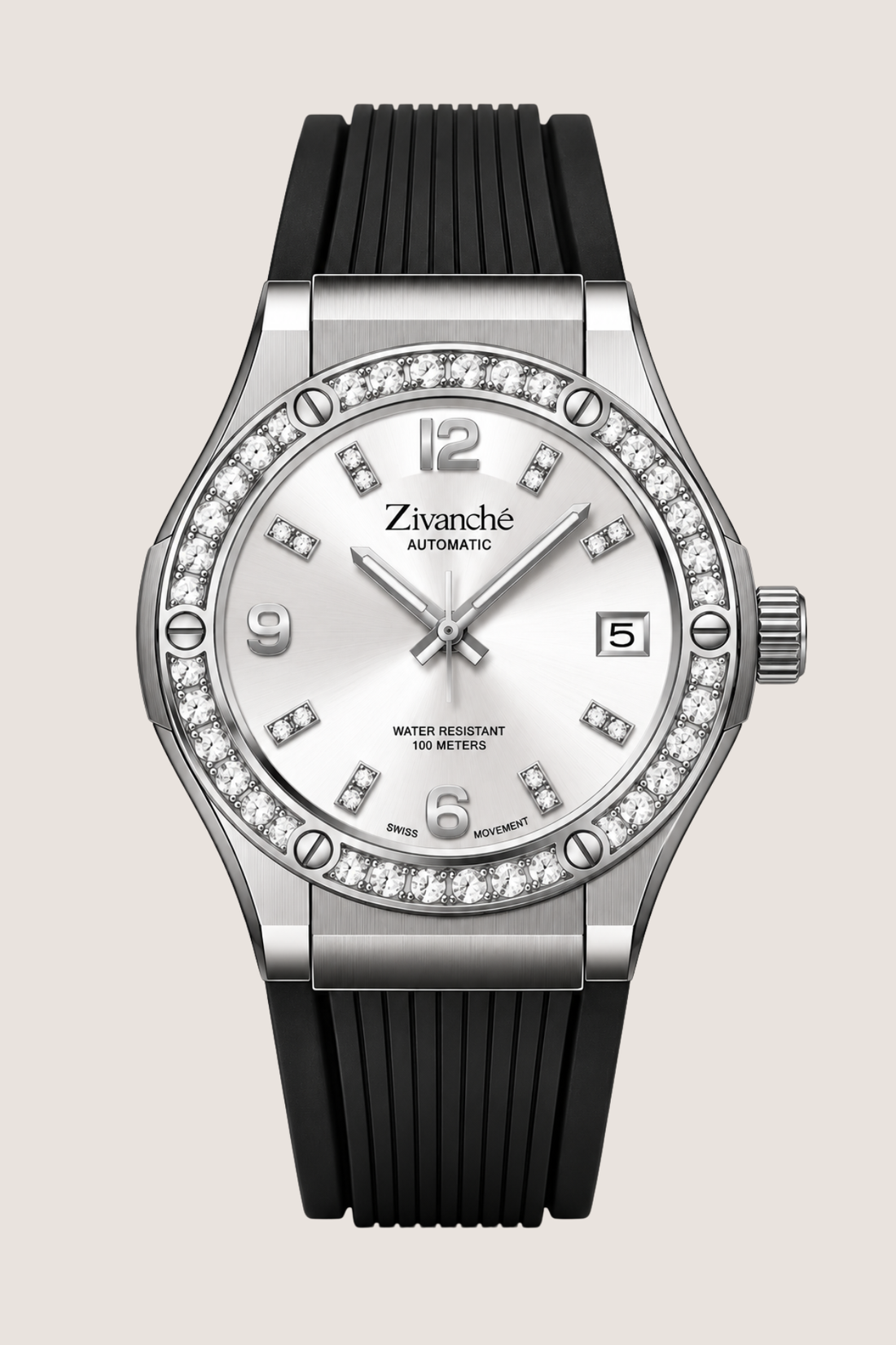 Silver Stardust Crystal Elegance Sapphire Watch