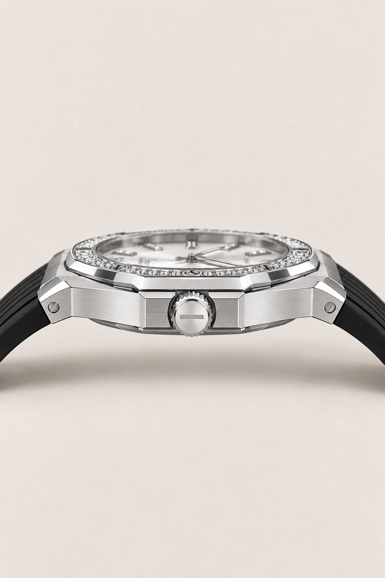 Silver Stardust Crystal Elegance Sapphire Watch
