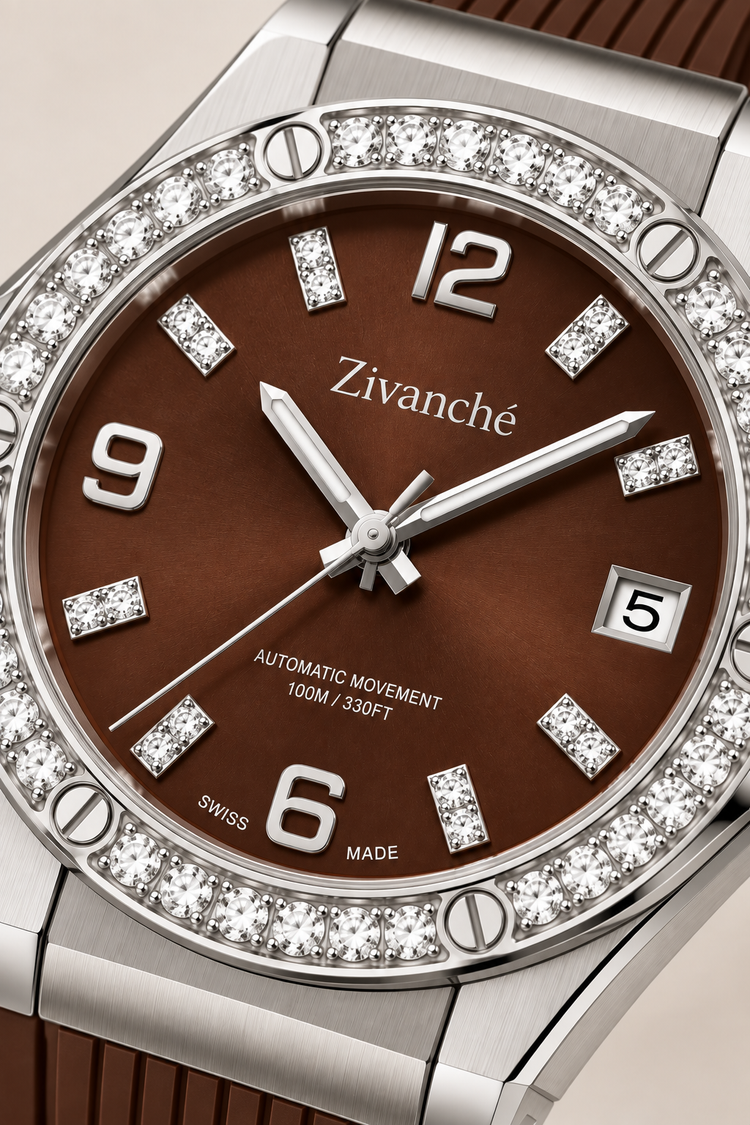 Silver Stardust Crystal Elegance Sapphire Watch