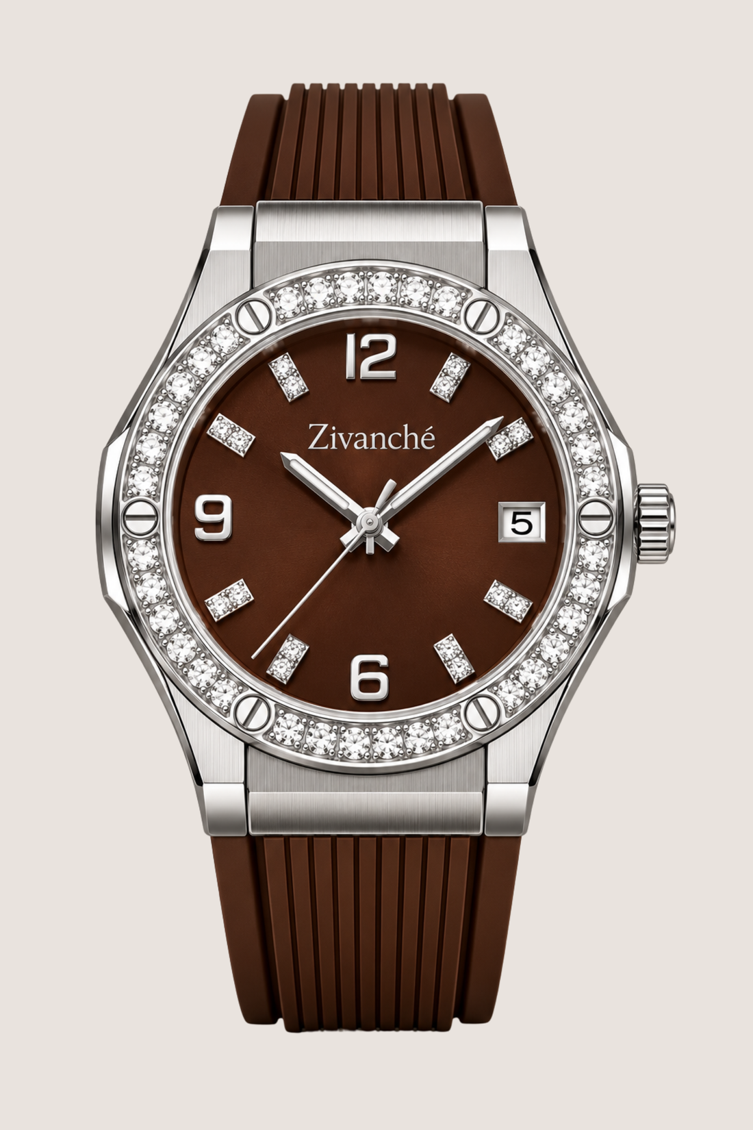 Silver Stardust Crystal Elegance Sapphire Watch